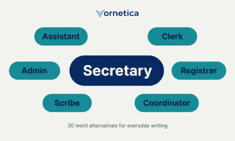Synonyms for secretary showing common office job alternatives