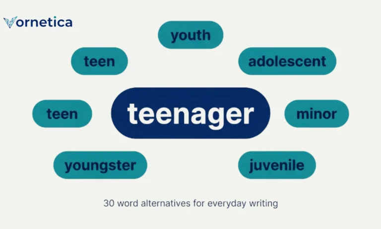 Synonyms for teenager with common alternative words and English vocabulary examples