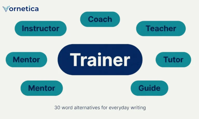 Synonyms for trainer with common alternatives such as coach, instructor, mentor, and tutor