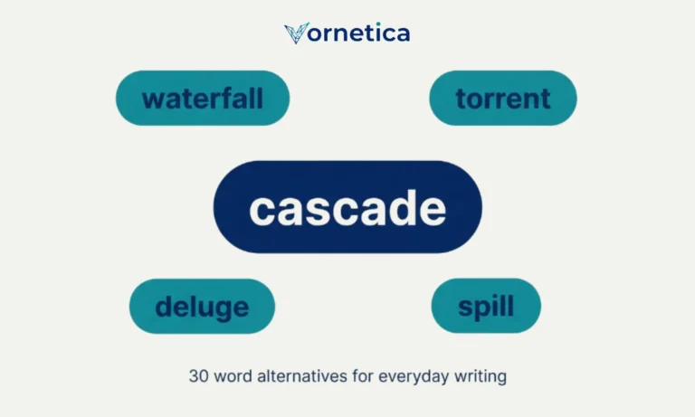 Synonyms for cascade with examples and meanings